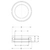 53200 53300 Series Thrust Ball Bearings With Self Aligning Washer Drawing